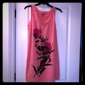 Coral slip dress
